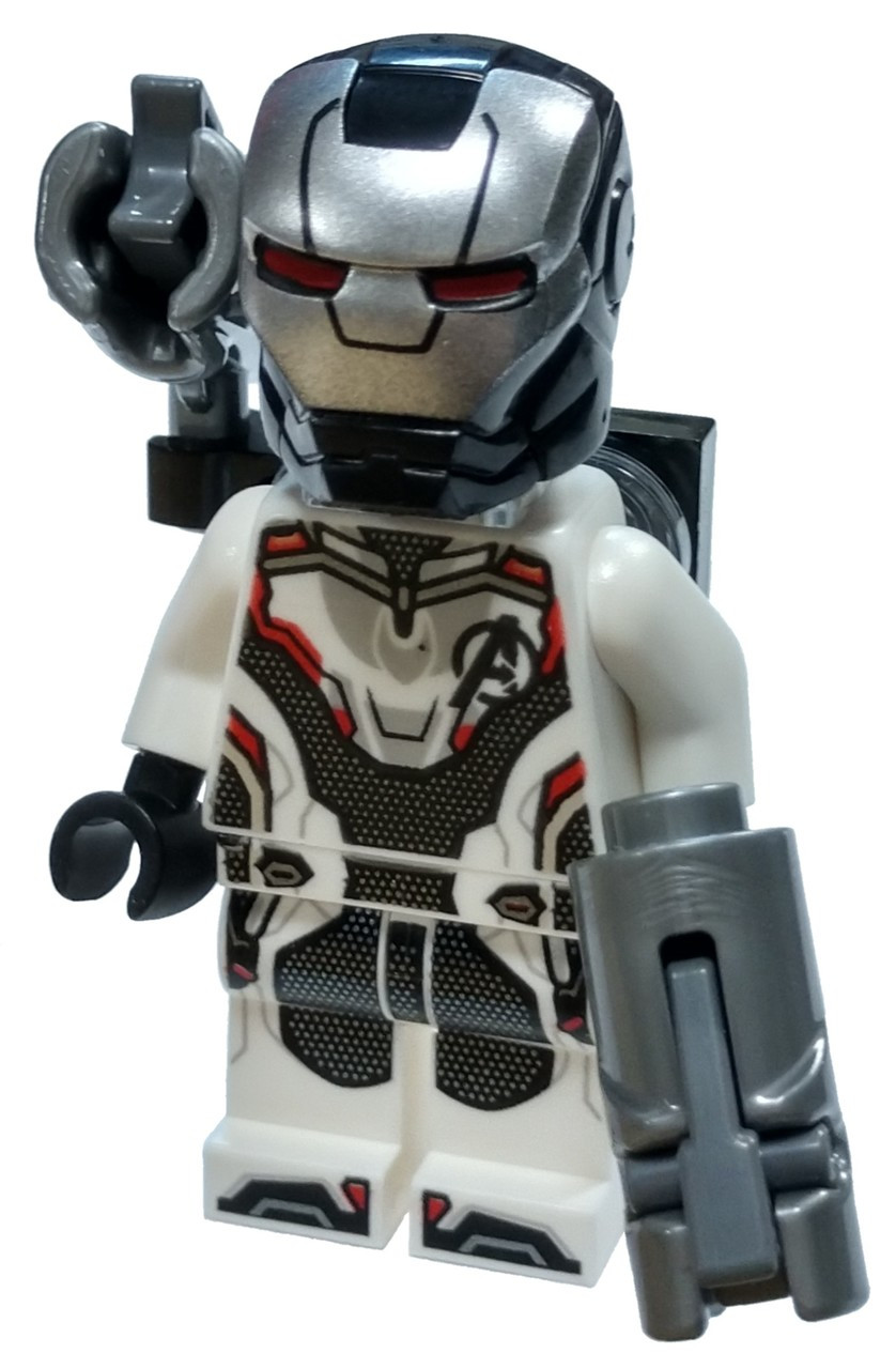 Lego Marvel Super Heroes Avengers Endgame War Machine Minifigure White Jumpsuit With Shooter Loose Toywiz - the avengers war in roblox roblox superheroes