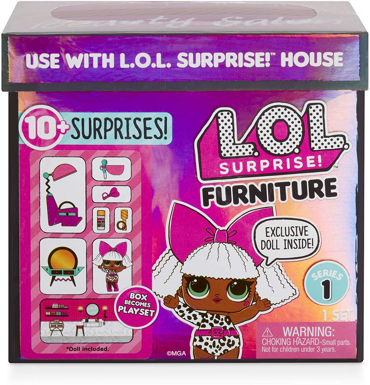 LOL Surprise Dolls Furniture Series 1 Salon Diva Play Set Pack MGA