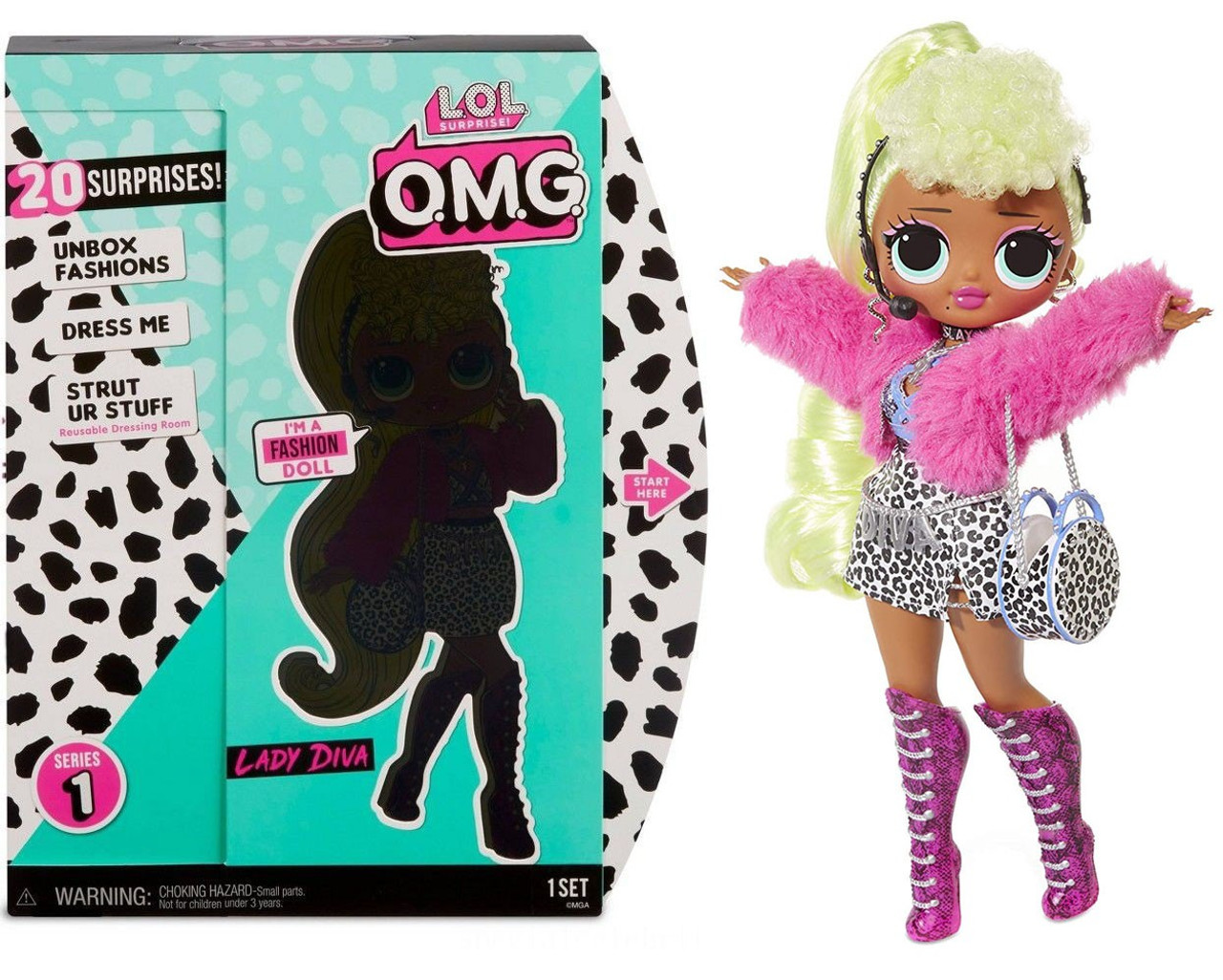 LOL Surprise OMG Series 1 Lady Diva Fashion Doll MGA Entertainment - ToyWiz