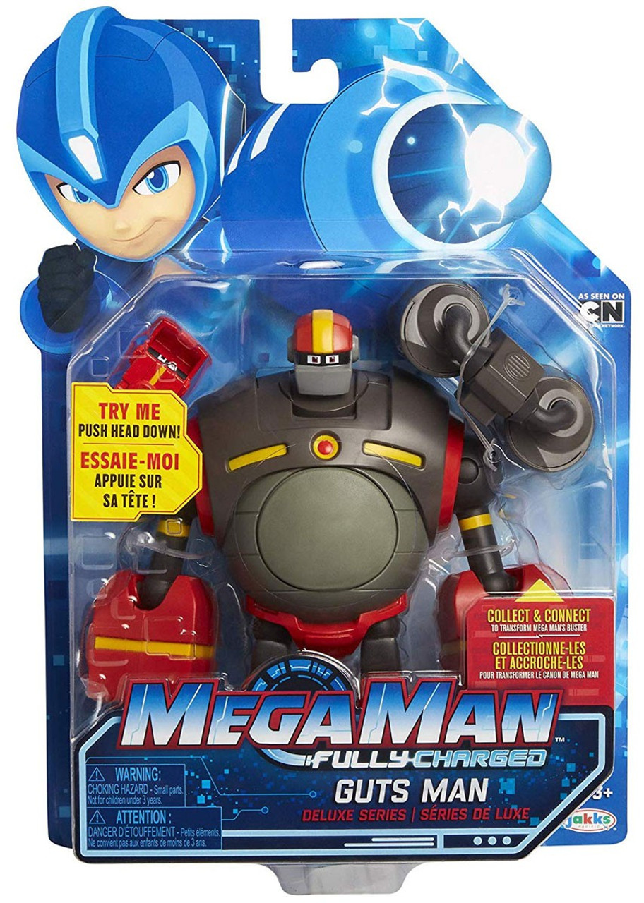 Mega Man Fully Charged Series 1 Guts Man 6 Deluxe Action Figure Jakks Pacific Toywiz