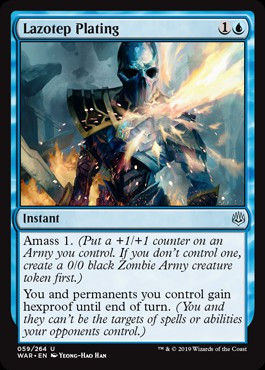 Magic The Gathering War of the Spark Single Card Uncommon Lazotep Plating 59 - ToyWiz