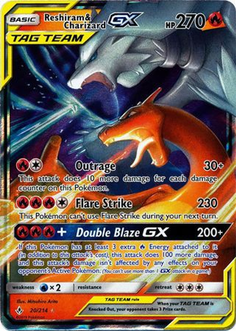 charizard and reshiram gx rainbow