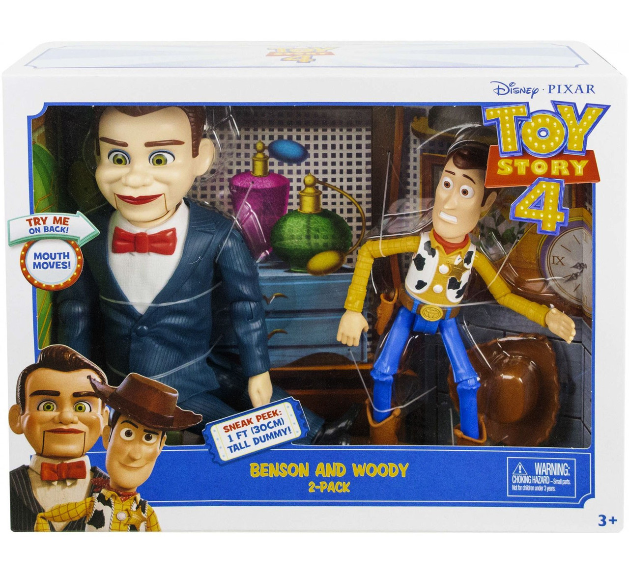 Disney Pixar Toy Story 4 Benson and Woody Figures Mattel
