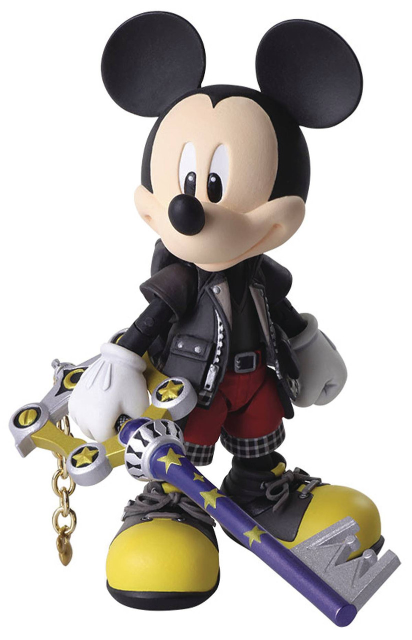 Disney Kingdom Hearts Iii Bring Arts King Mickey Mouse Action Figure Bandai Japan Toywiz - kingdom hearts jersey w red kdh backpack roblox
