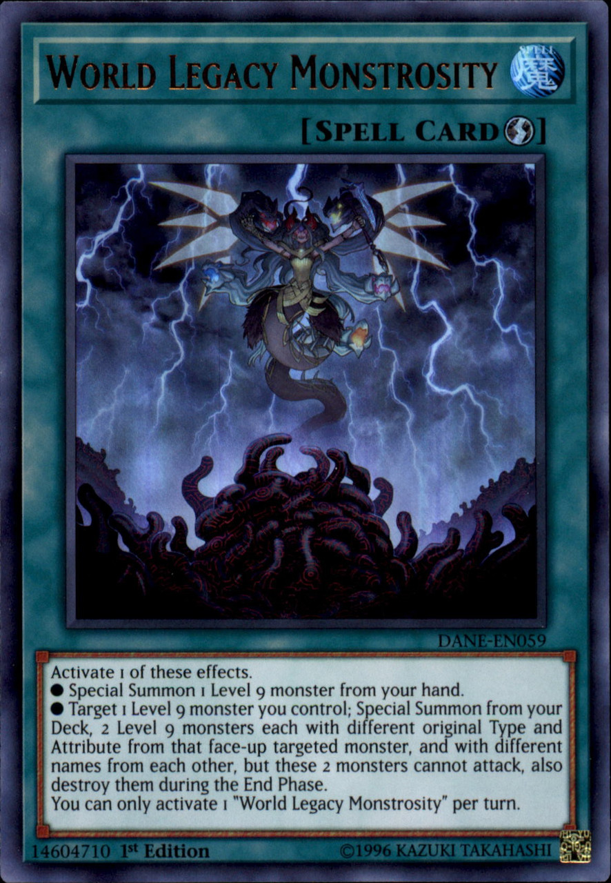 YuGiOh Dark Neostorm Single Card Ultra Rare World Legacy Monstrosity