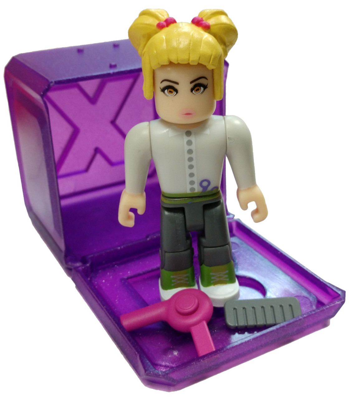 Roblox Celebrity Collection Series 3 Stylz Salon Vip Stylist 3 Mini Figure With Cube And Online Code Loose Jazwares Toywiz - stylz makeover roblox