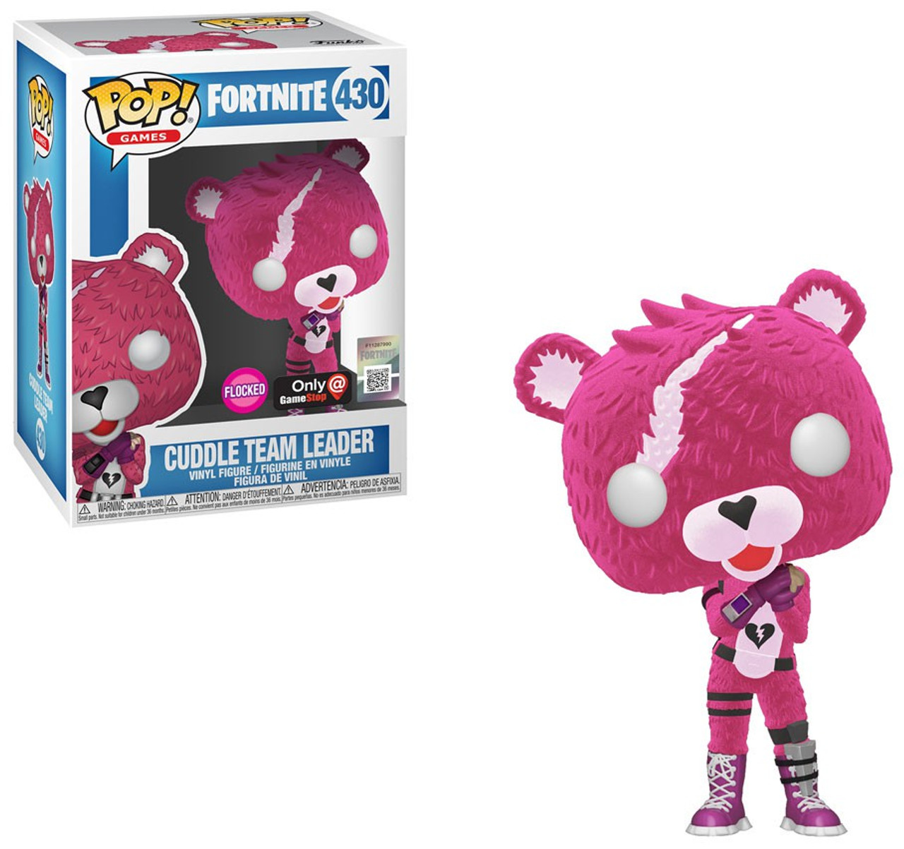 Funko Fortnite Pop Games Cuddle Team Leader Exclusive Vinyl Figure 430 Flocked Toywiz - fortnite team leader mask roblox