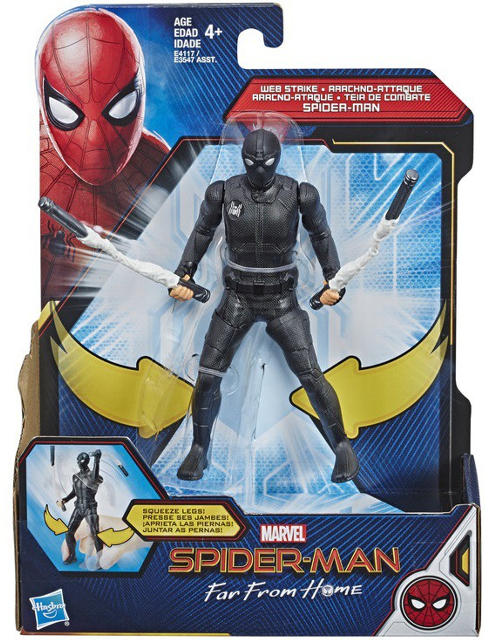 spider man toy with web