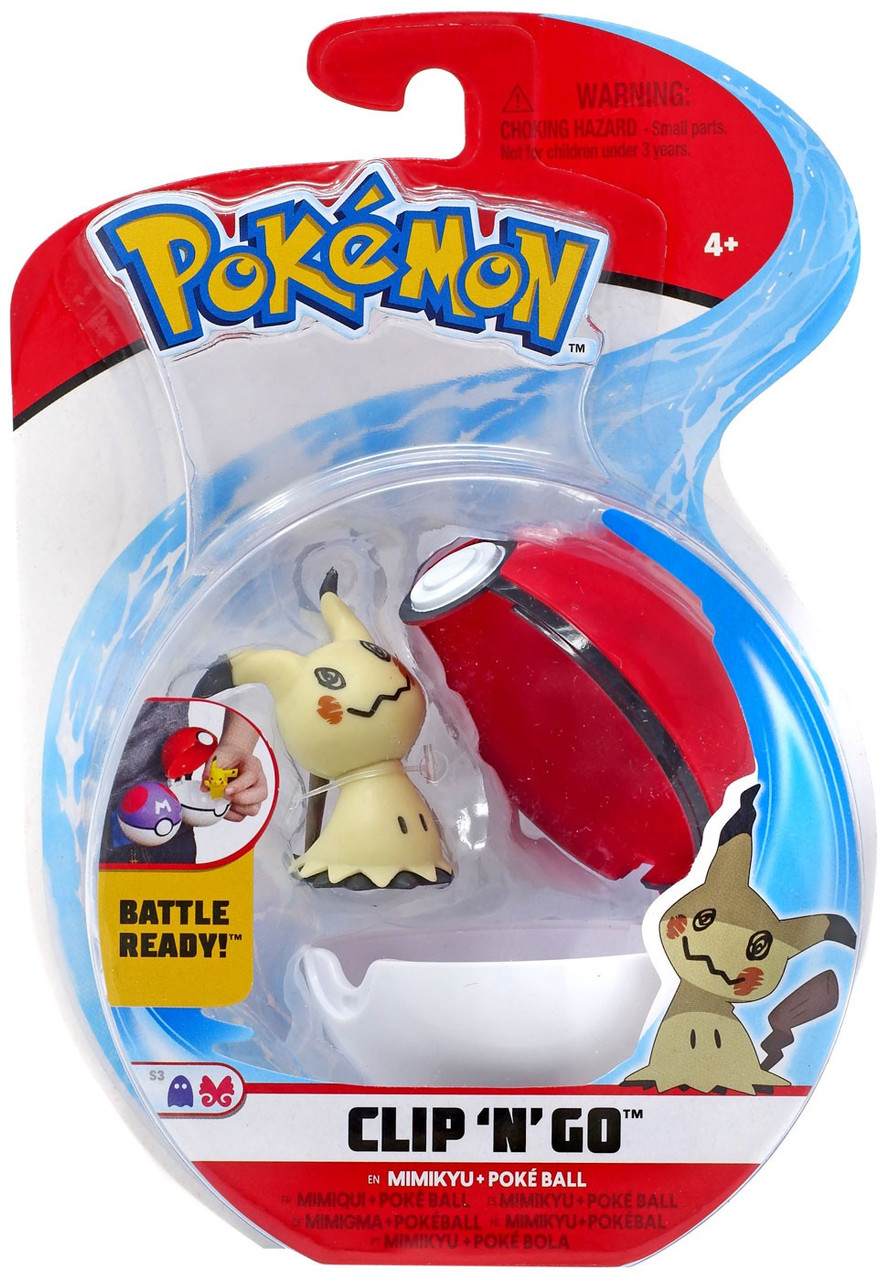 Pokemon Clip N Go Mimikyu Poke Ball Figure Set Wicked Cool Toys Toywiz - clip poke clip i found free robux in a fan made game tv