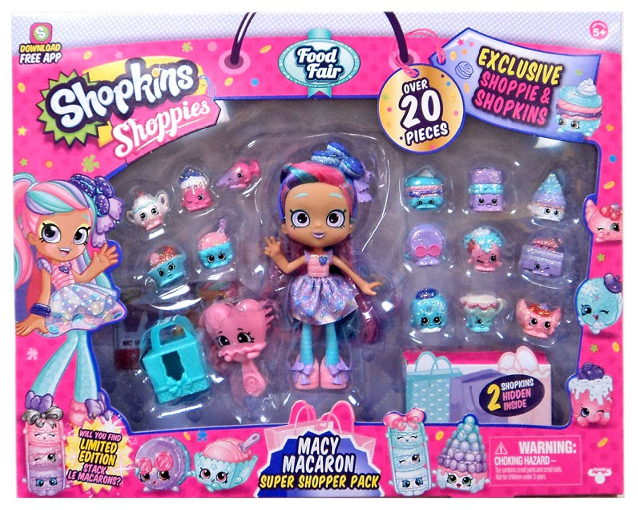 Shopkins Shoppies Food Fair Macy Macaron Exclusive Super Shopper