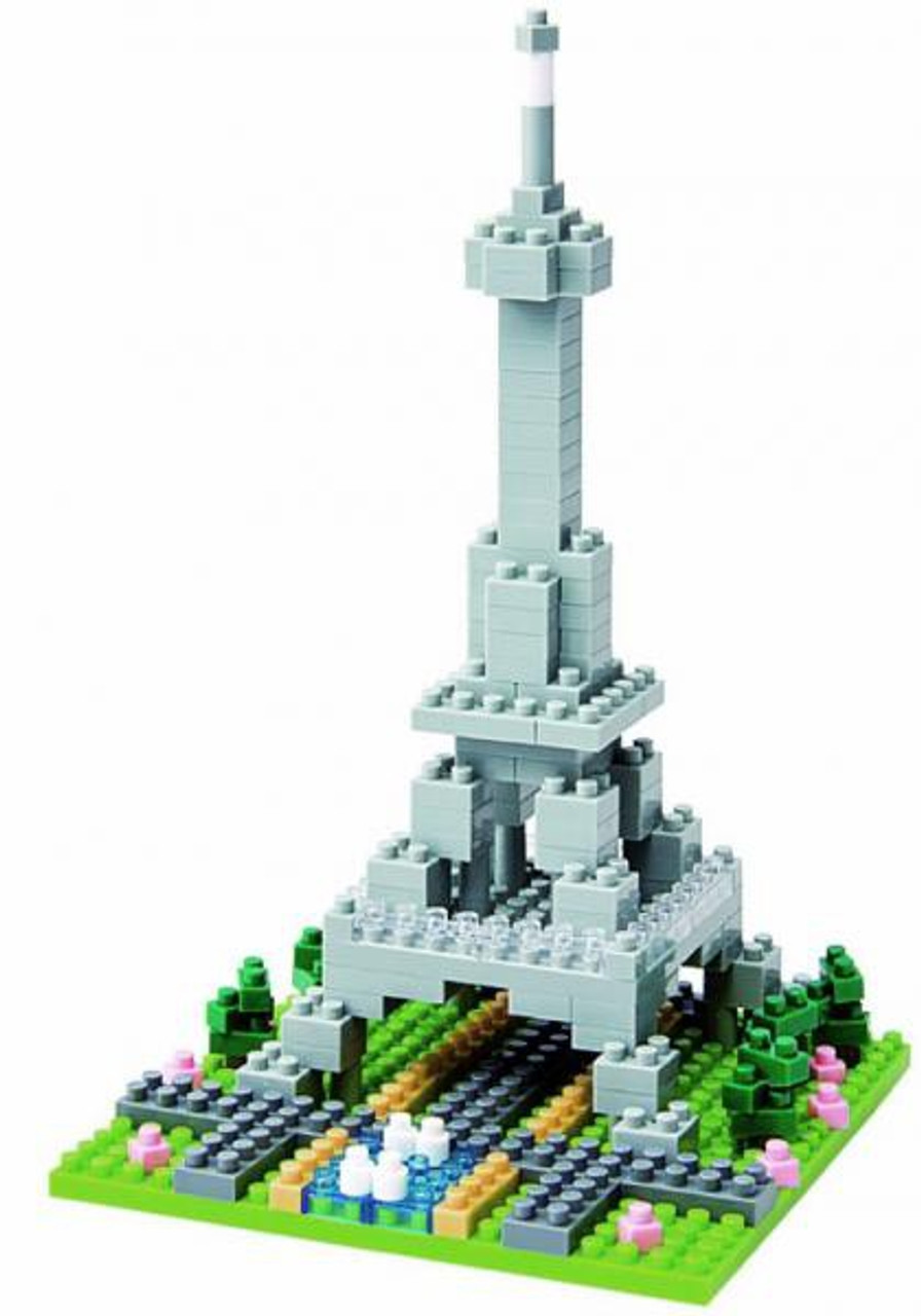 Nanoblock Micro Sized Building Block Eiffel Tower Figure Set Damaged Package Kawada Toywiz - action figures toys 2 styles roblox virtual world roblox building block doll with accessories two color box packaging bag legoes legobricks from