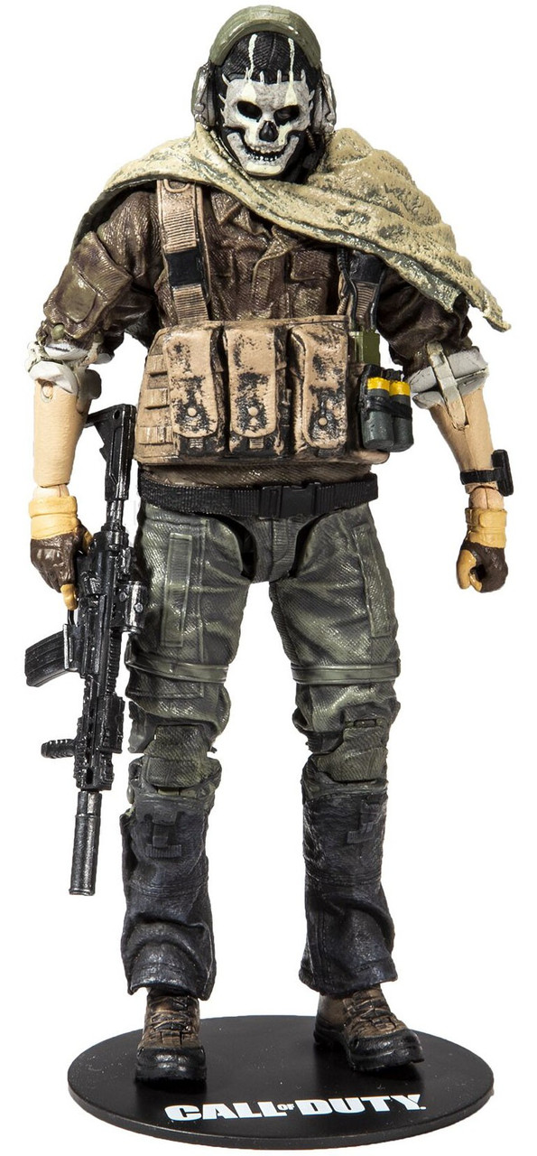 Mcfarlane Toys Call Of Duty Modern Warfare Ghost Action Figure Toywiz - desert storm call of roblox roblox modern warfare
