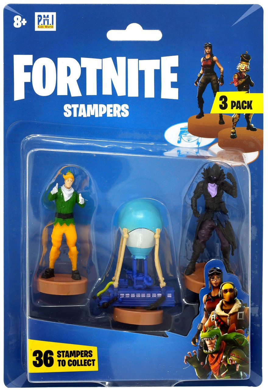 Fortnite Series 1 Codename E L F Battle Bus Raven Stamper 3 Pack Zuru Toys Toywiz - roblox fortnite raven