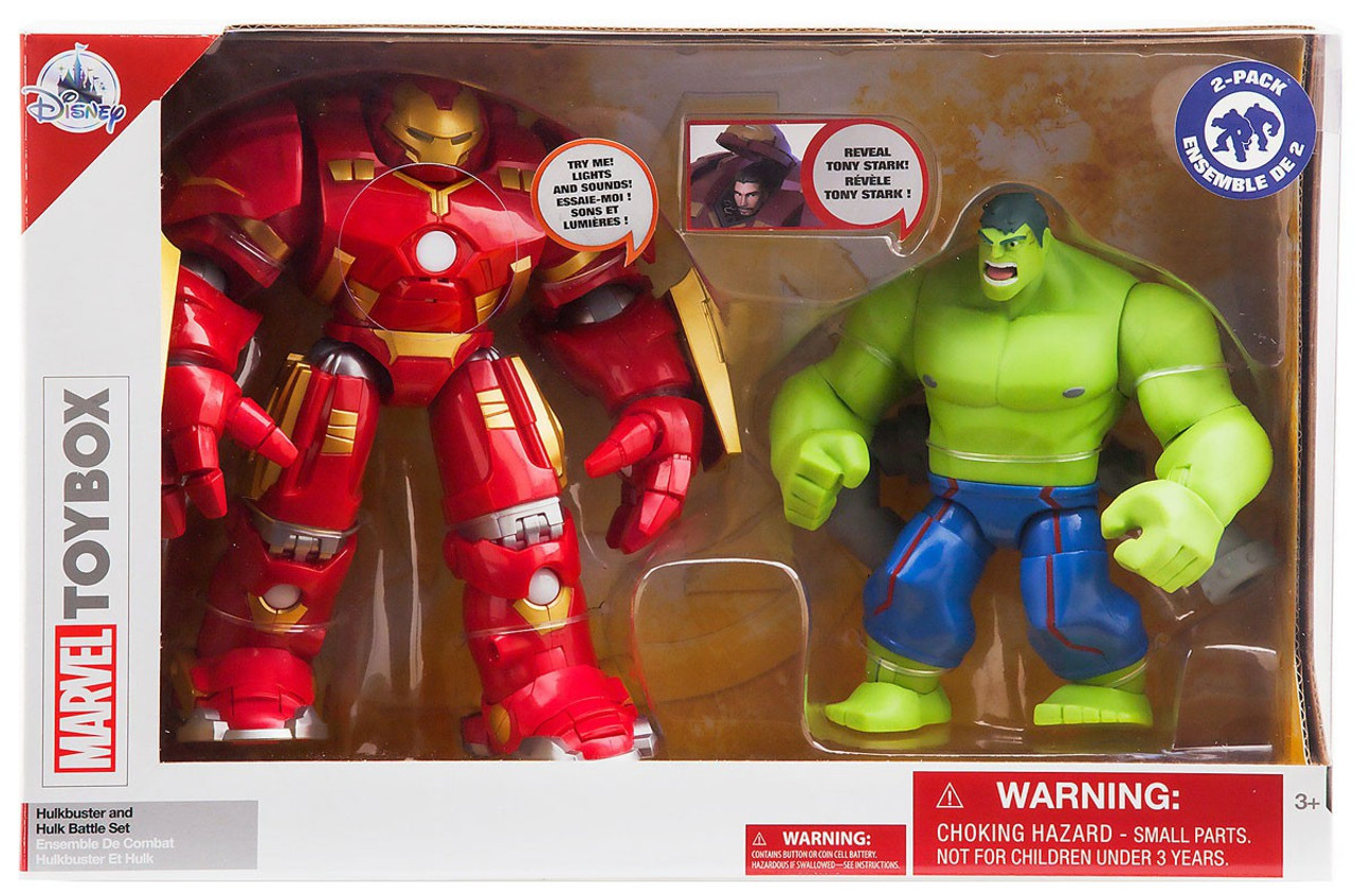 Disney Marvel Toybox Hulkbuster Hulk Exclusive 6 Action Figure 2 Pack Battle Set Damaged Package Toywiz - iron man hulkbuster mark ii roblox
