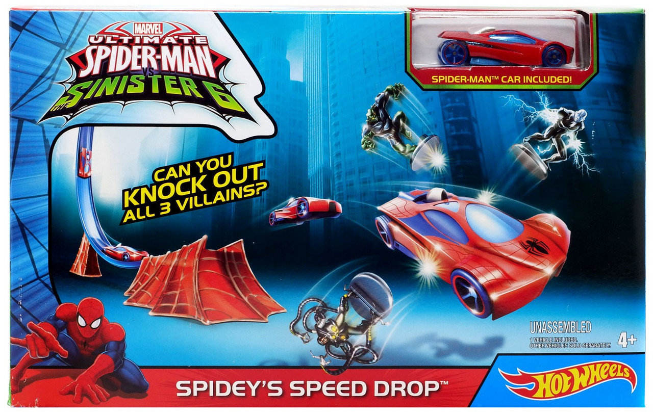 spiderman hot wheels track