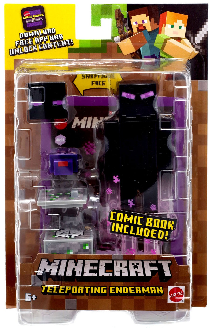 Minecraft Comic Maker Teleporting Enderman 3 25 Action Figure Mattel Toys Toywiz - roblox ninja assassin how to teleport