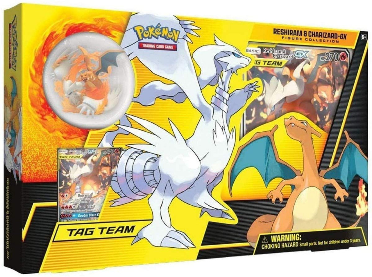 Pokemon Trading Card Game Tag Team Reshiram Charizard Gx Figure Collection 2019