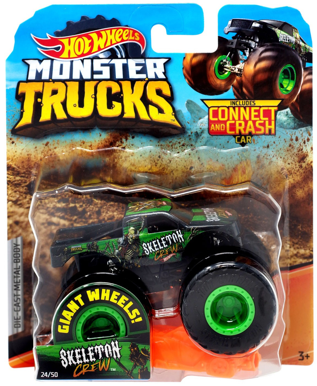 hot wheels monster trucks connect and crash