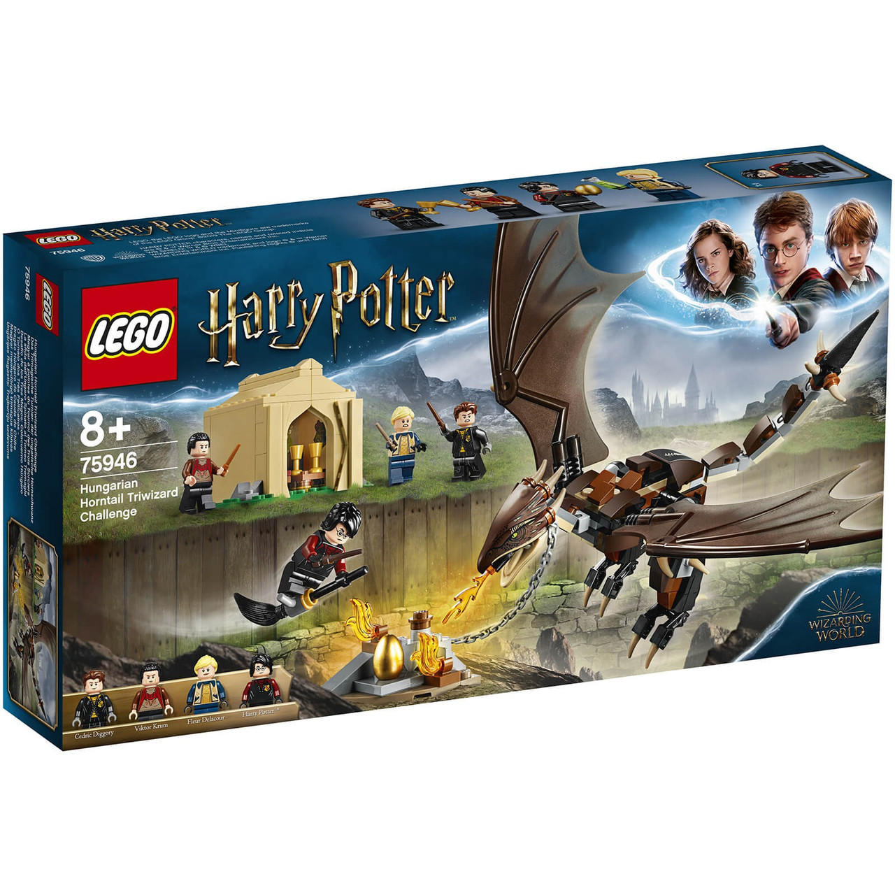 Lego Harry Potter Hungarian Horntail Triwizard Challenge Set 75946 Toywiz - wizardry 2 roblox chamber of secrets