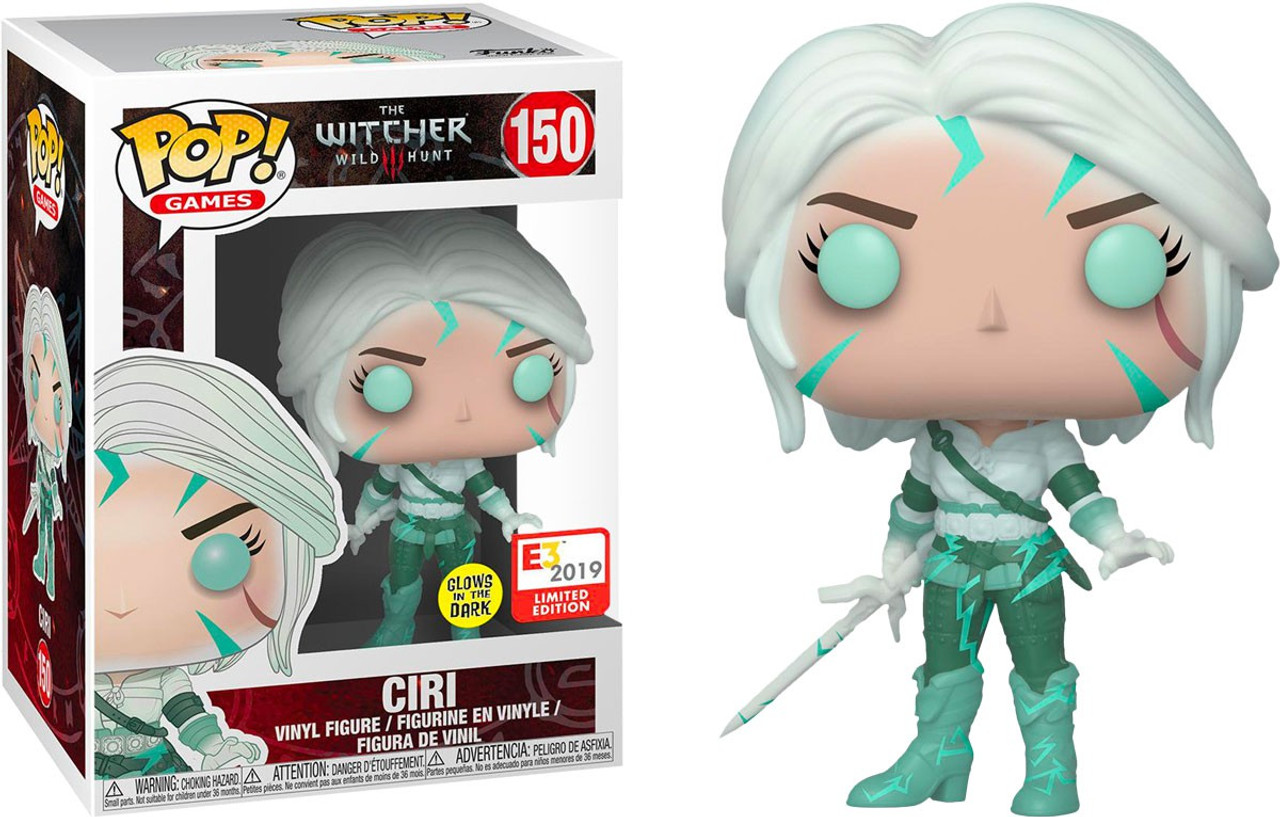 Funko The Witcher 3 Wild Hunt Pop Games Ciri Exclusive Vinyl Figure 150 Glow In The Dark Toywiz - roblox game play with builder man character glow in the dark