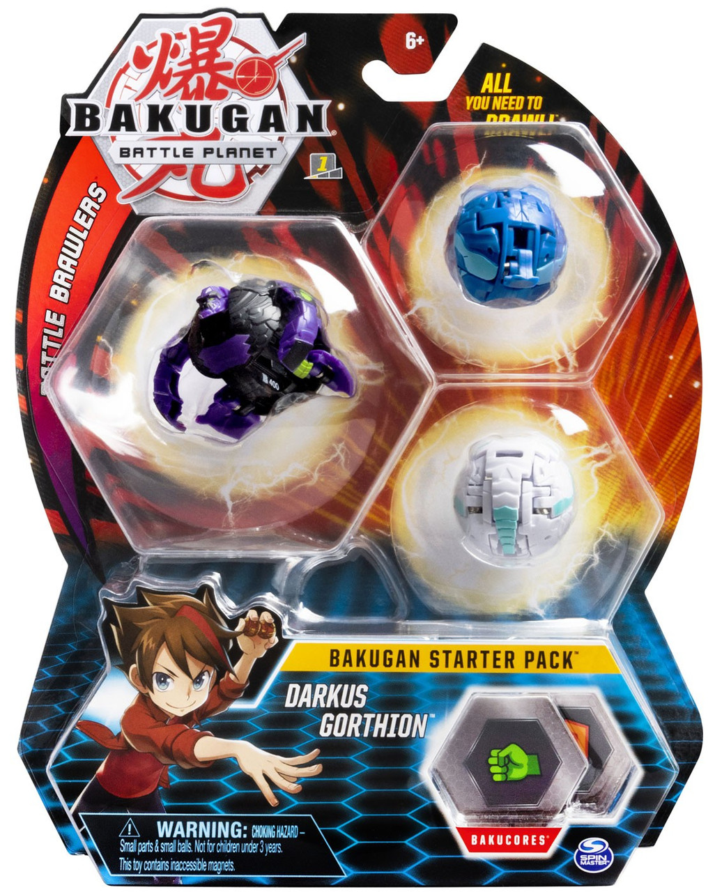 Bakugan Battle Planet Battle Brawlers Starter Pack Darkus Gorthion 3 Figure Set Spin Master Toywiz - darkus infinity roblox