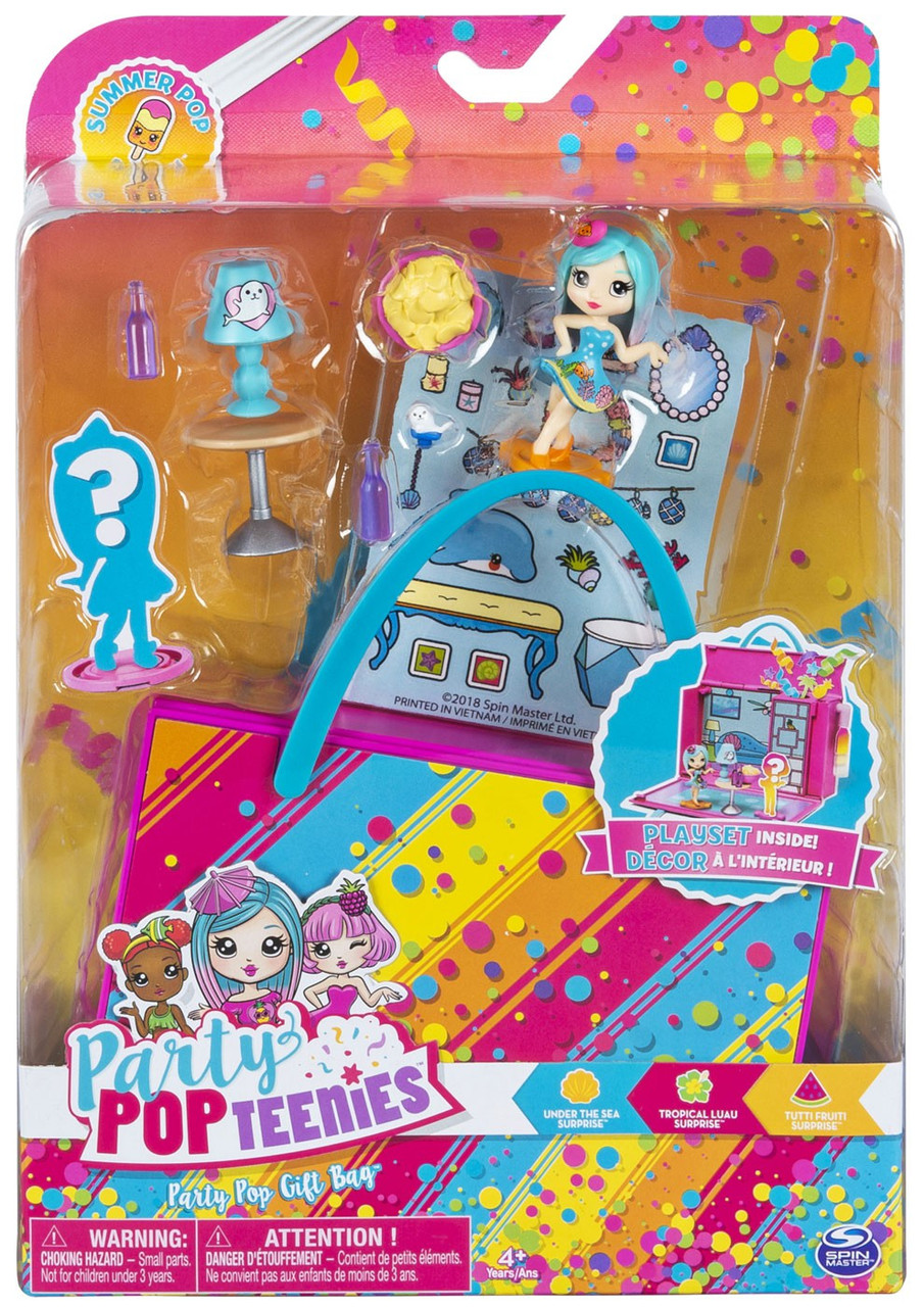 party popteenies party surprise box playset