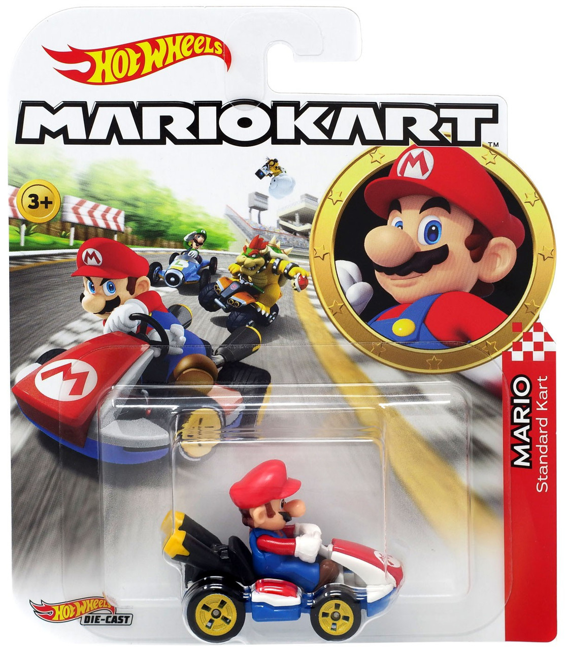 Hot Wheels Mario Kart Mario 164 Diecast Car Standard Kart Mattel Toys Toywiz 1853