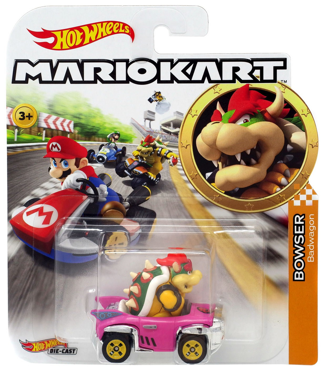 Hot Wheels Mario Kart Bowser 164 Diecast Car Badwagon Mattel Toys Toywiz 4310