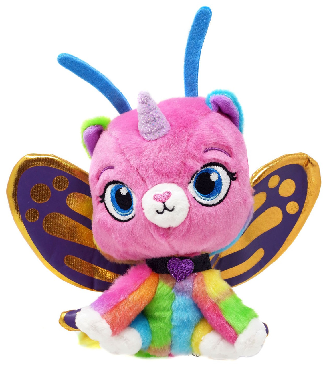 rainbow butterfly unicorn kitten plush