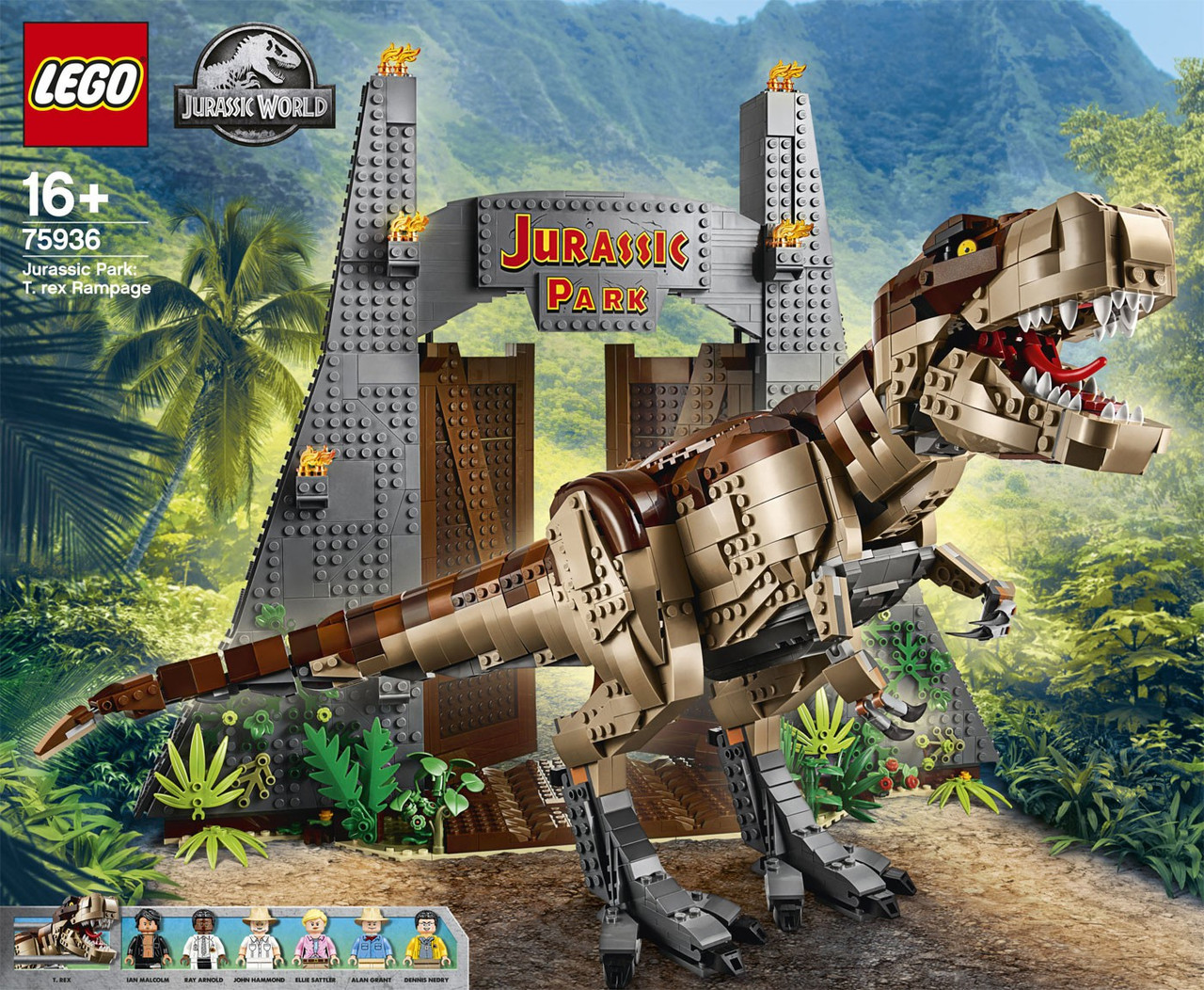 Lego Jurassic World T Rex Rampage Set 75936
