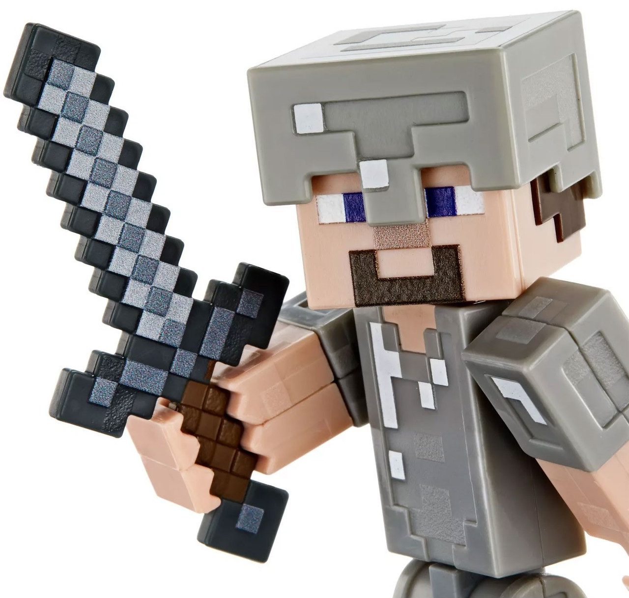Minecraft Comic Maker Steve in Iron Armor 3.25 Action Figure Mattel ...