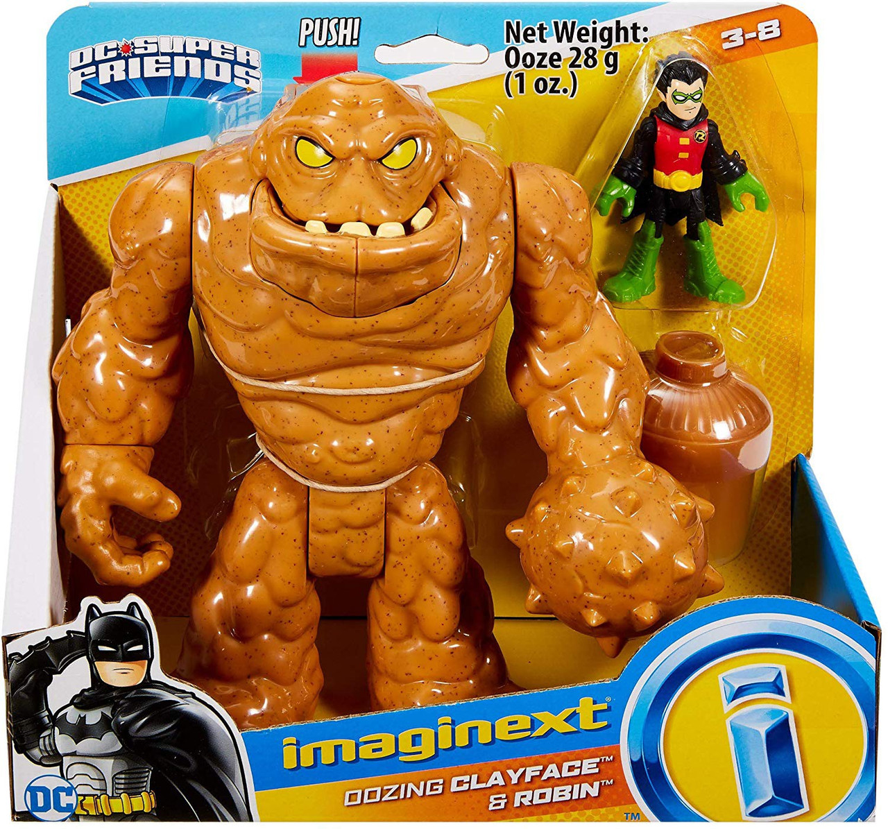 Fisher Price DC Super Friends Imaginext Oozing Clayface Robin 3 Figure ...