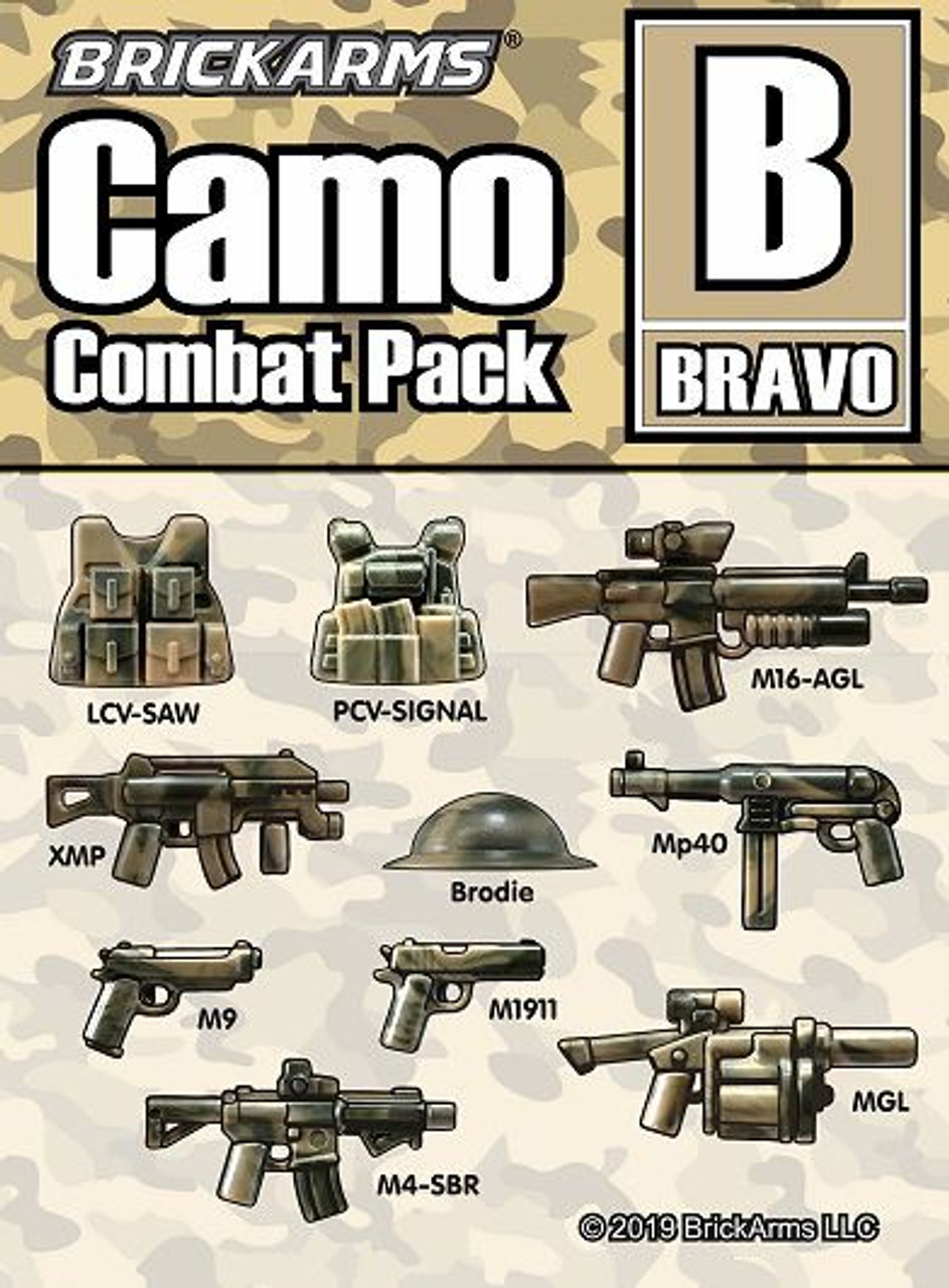 Brickarms Camo Combat Pack B 2 5 Weapons Pack Bravo Toywiz - m4 sbrs roblox