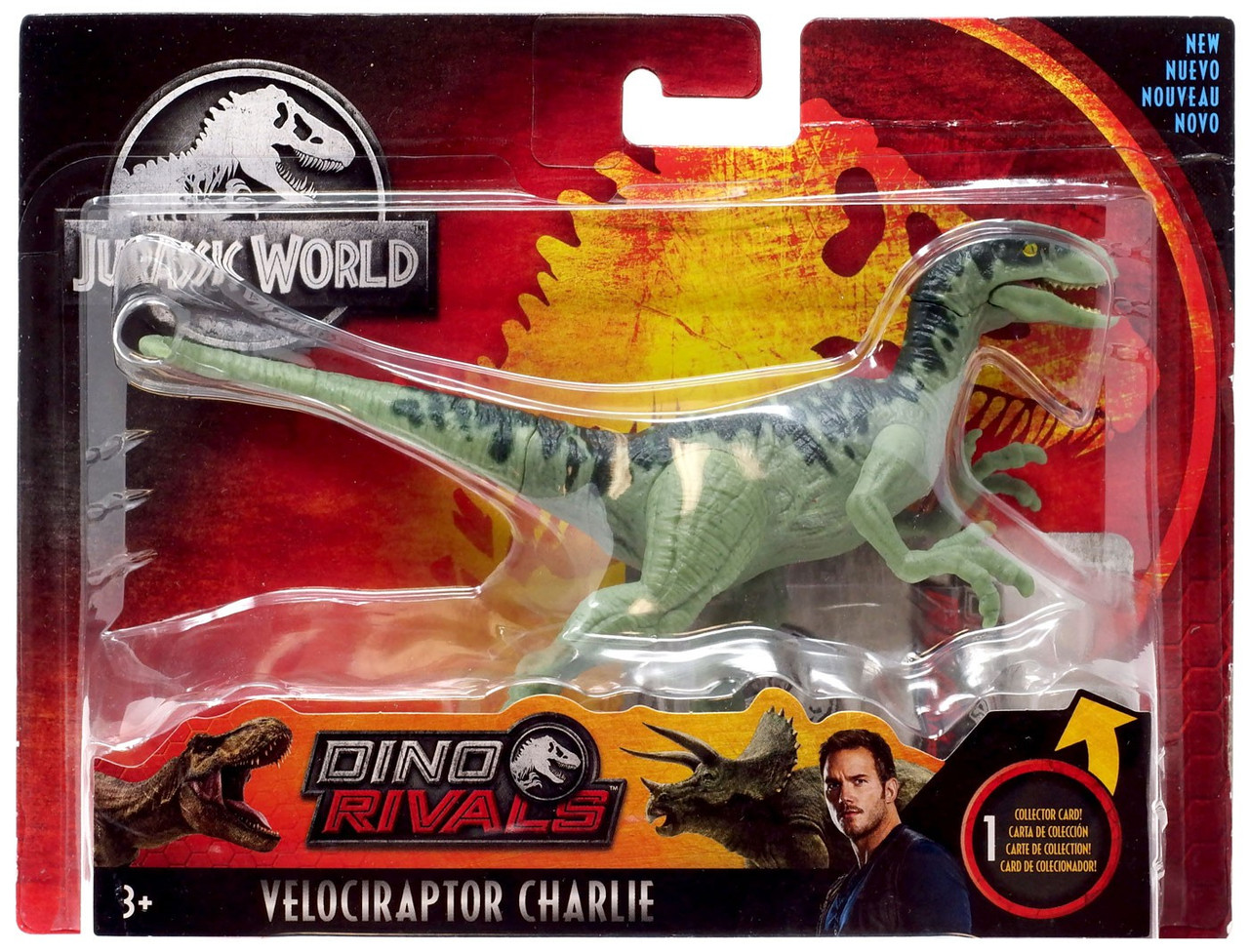 Brand New Jurassic World Dino Rivals Velociraptor Charlie & Proceratosaurus Lot