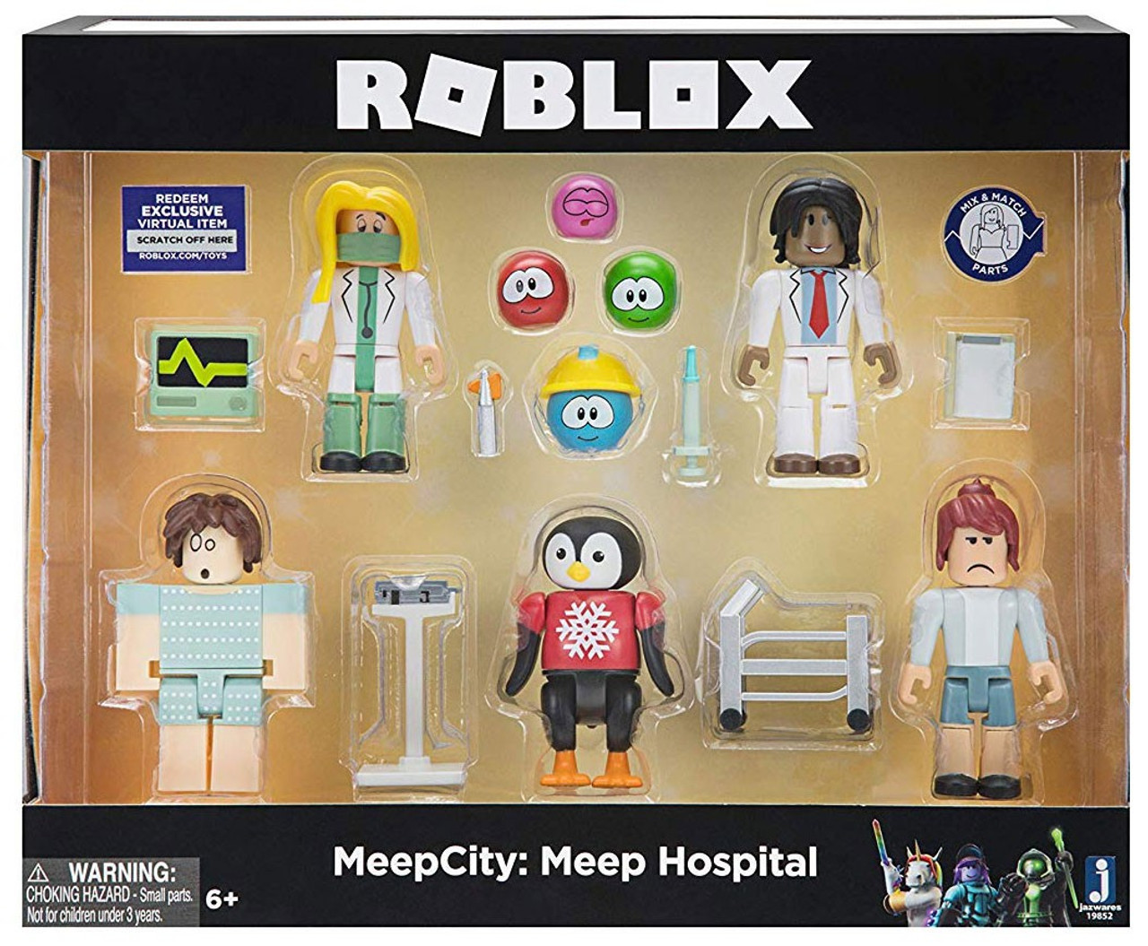 Roblox Celebrity Meepcity Meep Meep Hospital Six Figure Pack Meepcity - roblox meep city racing princesses