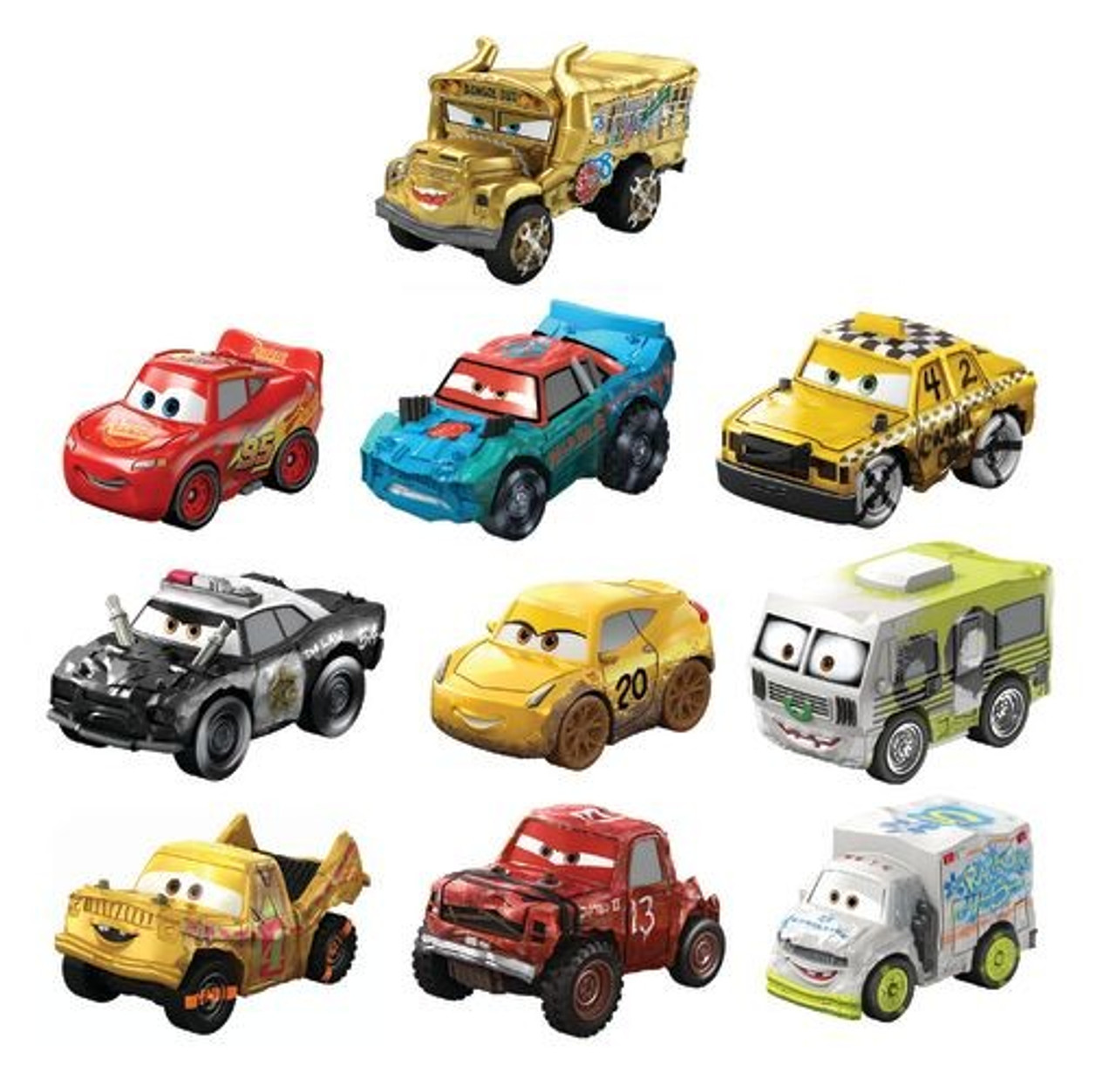 mattel disney cars mini racers