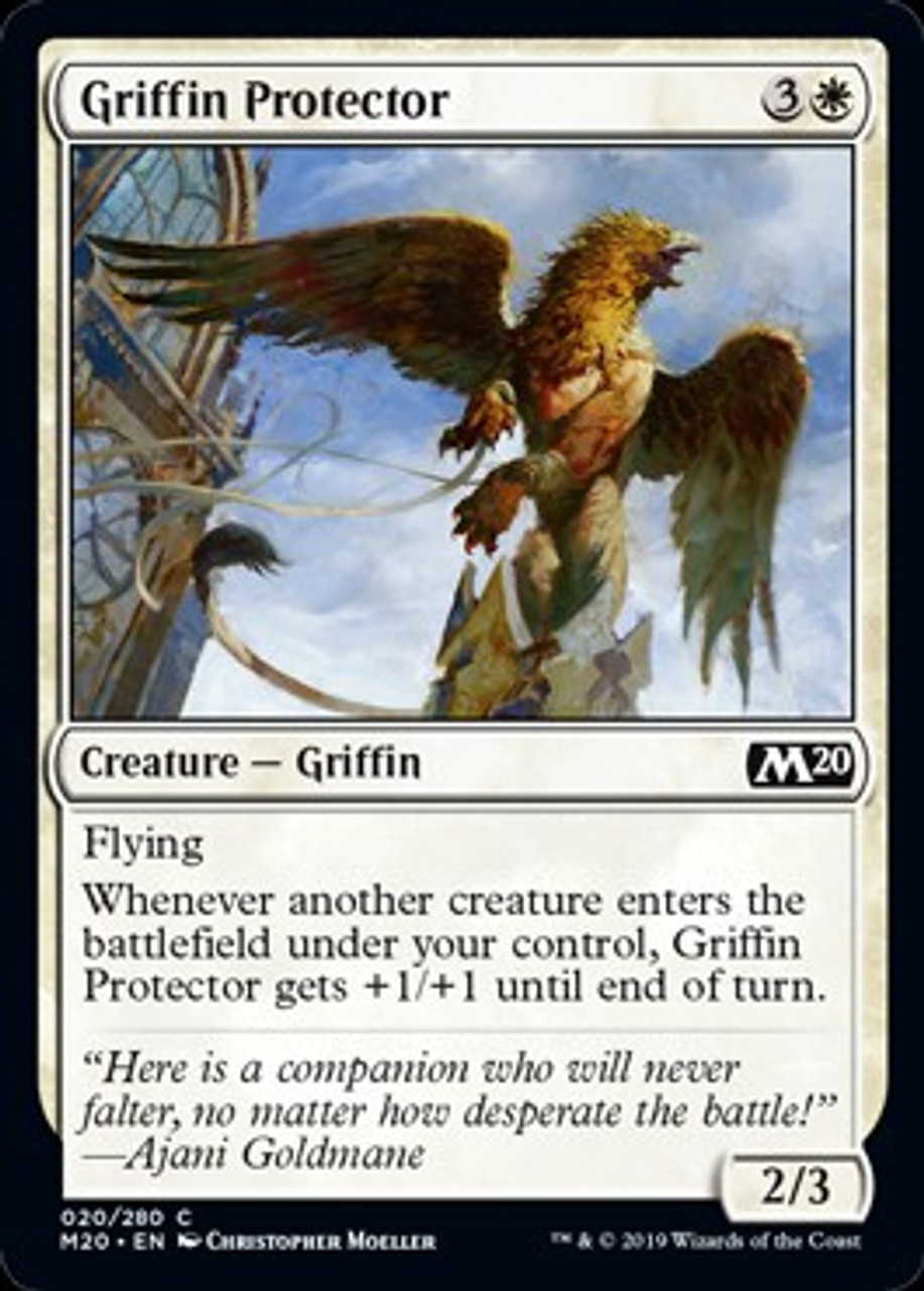 Magic The Gathering 2020 Core Set Single Card Common Griffin Protector 20 Toywiz - anya sith assassin roblox