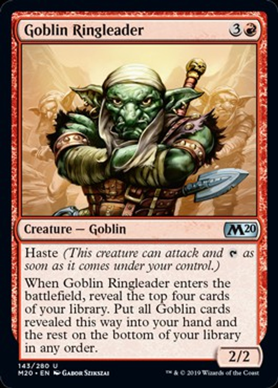 Magic The Gathering Core Set 2020 Single Card Uncommon Goblin - full metal cavalier helmet roblox