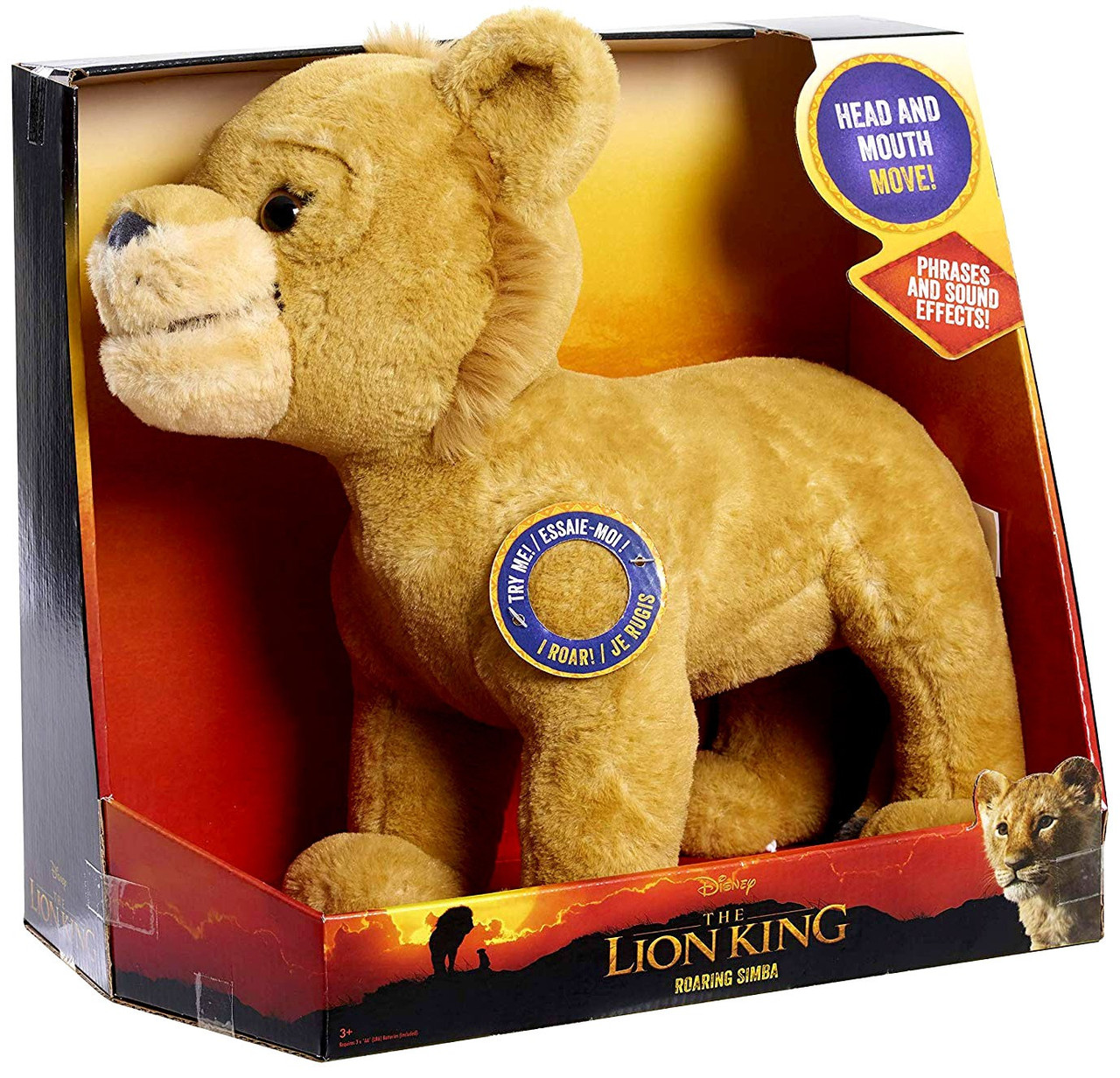 talking simba plush toy