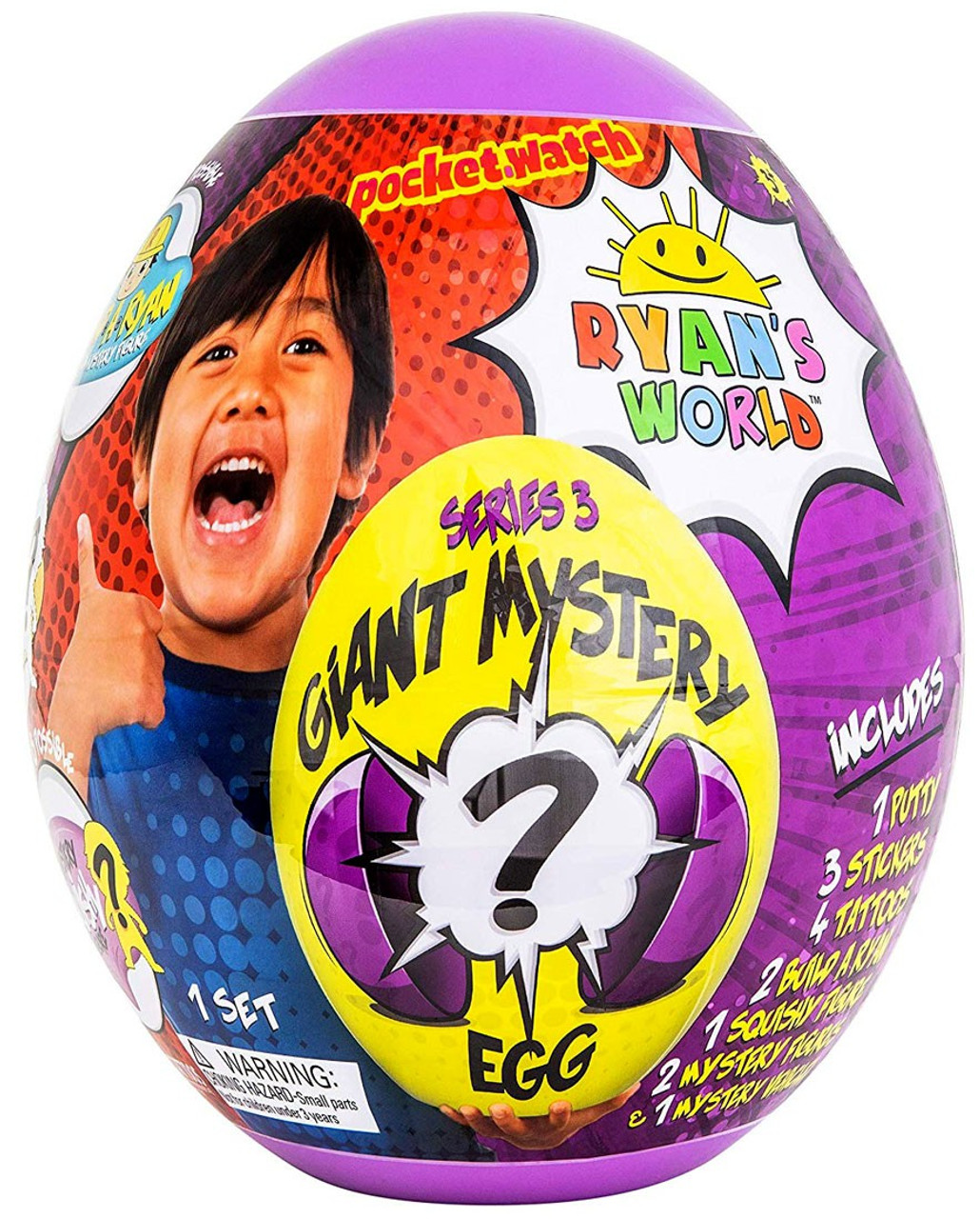 ryan's world mini blue egg