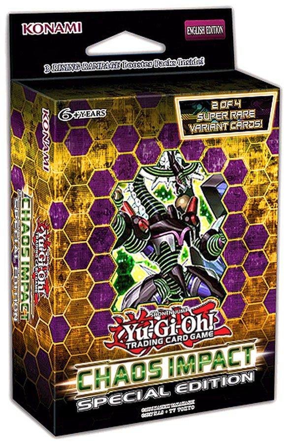 YuGiOh Chaos Impact Special Edition 3 Booster Packs 1 RANDOM Promo