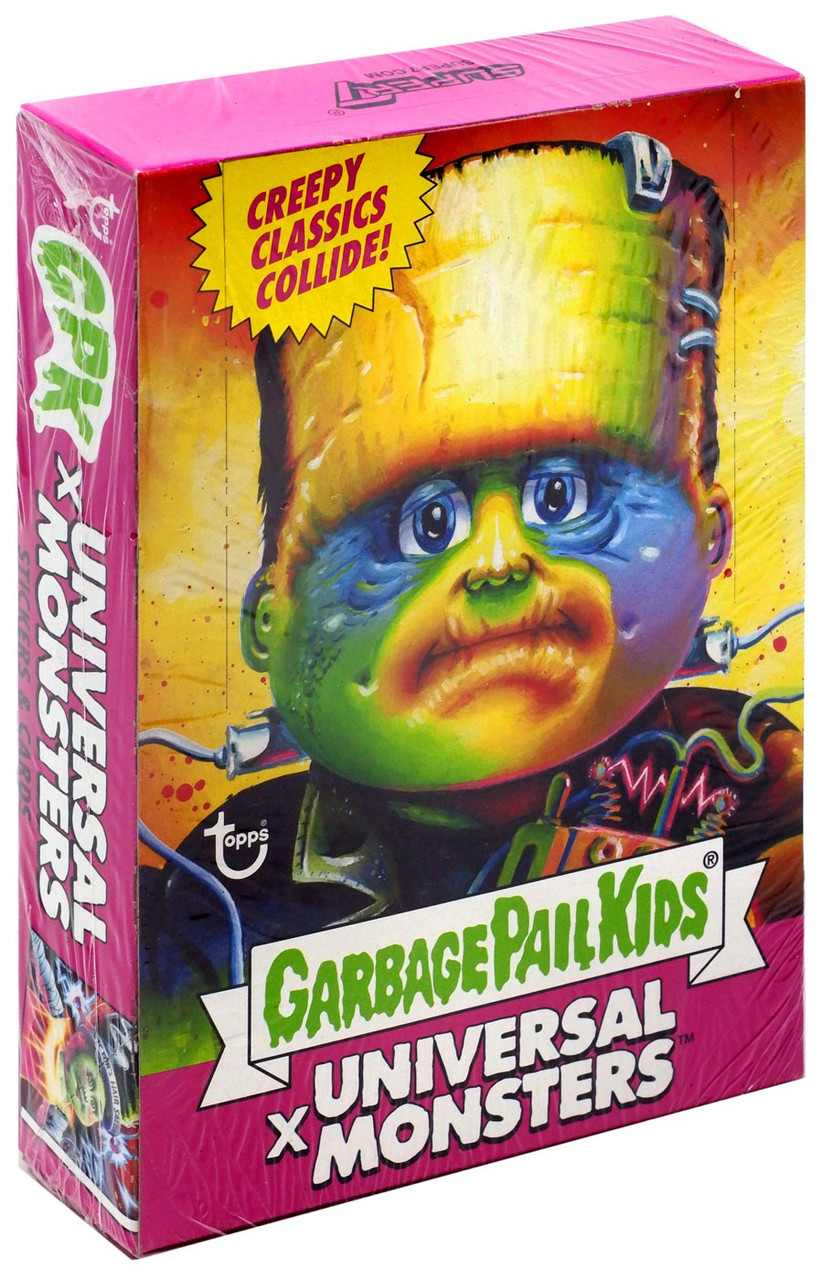 Garbage Pail Kids Universal Monsters Trading Card Box 24 Wax Packs