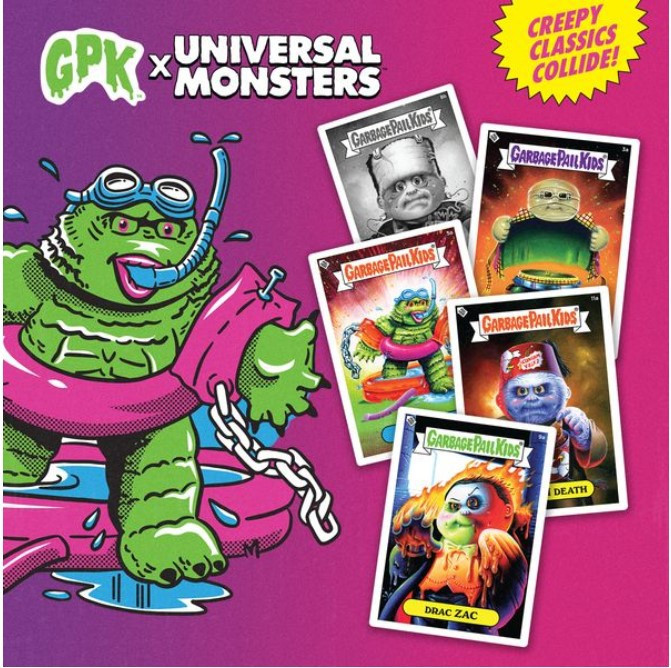 Garbage Pail Kids X Universal Monsters Trading Card Wax Box 24 Packs
