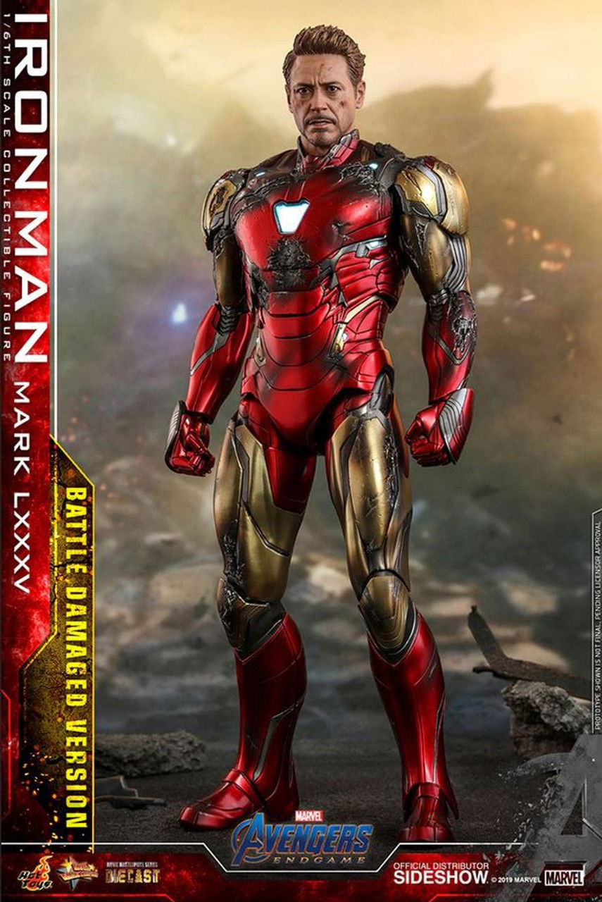 Marvel Avengers Endgame Iron Man Mark Lxxxv Battle Damaged 16 Collectible Figure Mms528d33 Non Refundable Deposit Hot Toys Toywiz - iron man discontinued roblox