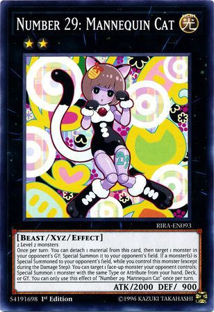 YuGiOh Rising Rampage Single Card Common Number 29 Mannequin Cat RIRA
