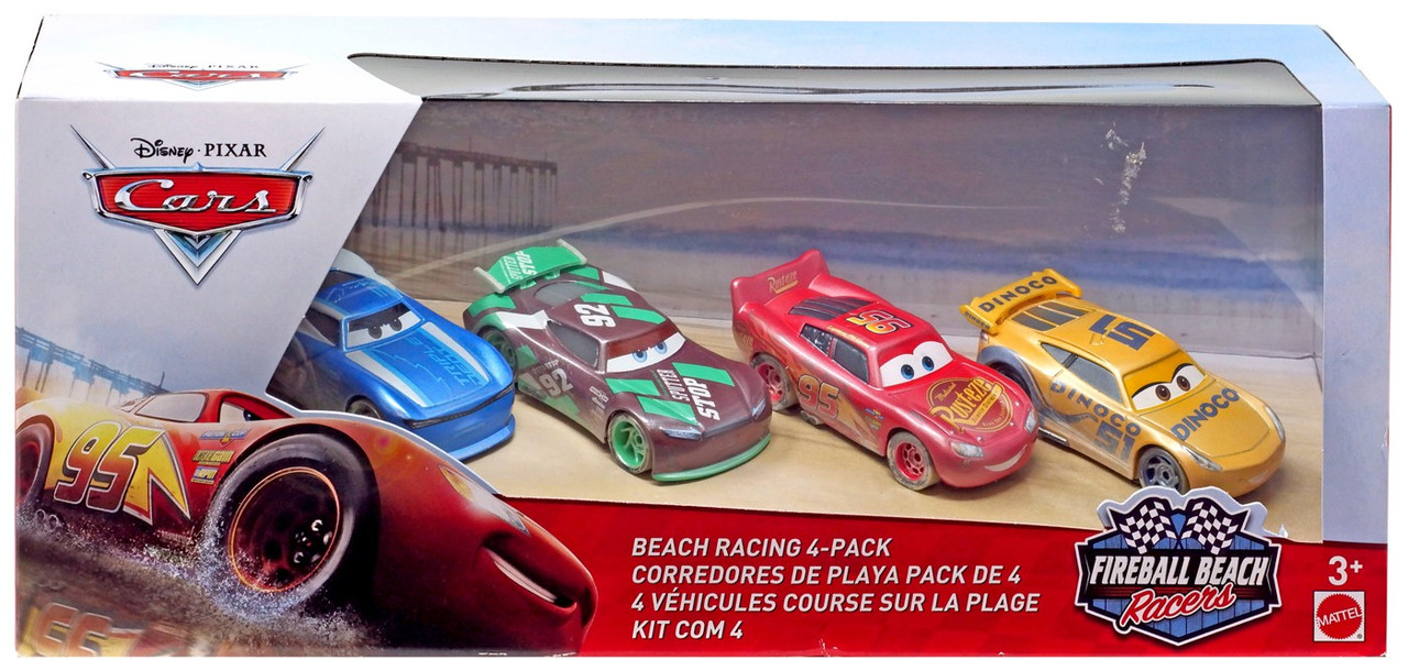 cars 3 fireball beach 4 pack