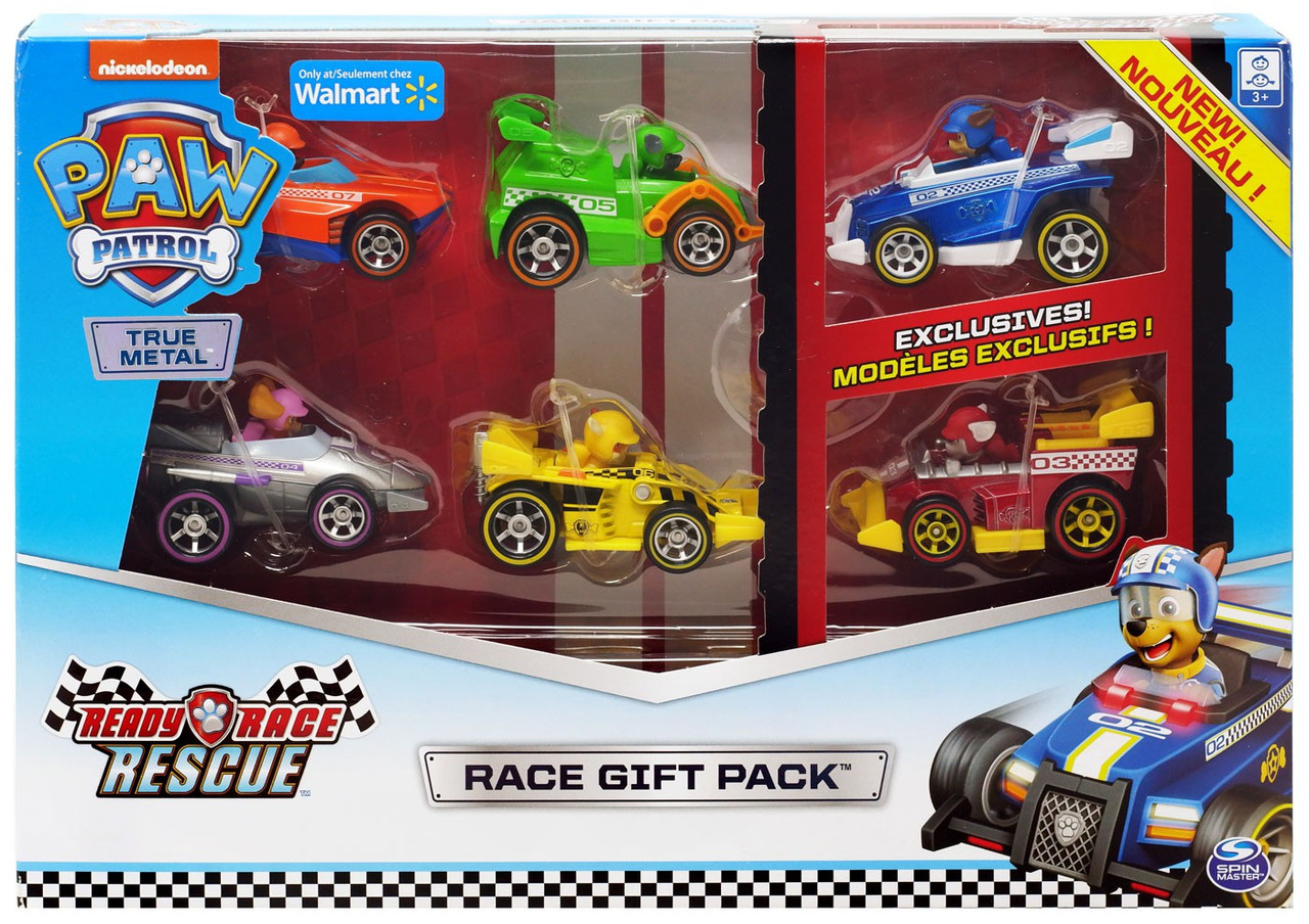 Paw Patrol Ready Race Rescue True Metal Chase, Rubble, Rocky Diecast Car 6-Pack Spin Master - ToyWiz