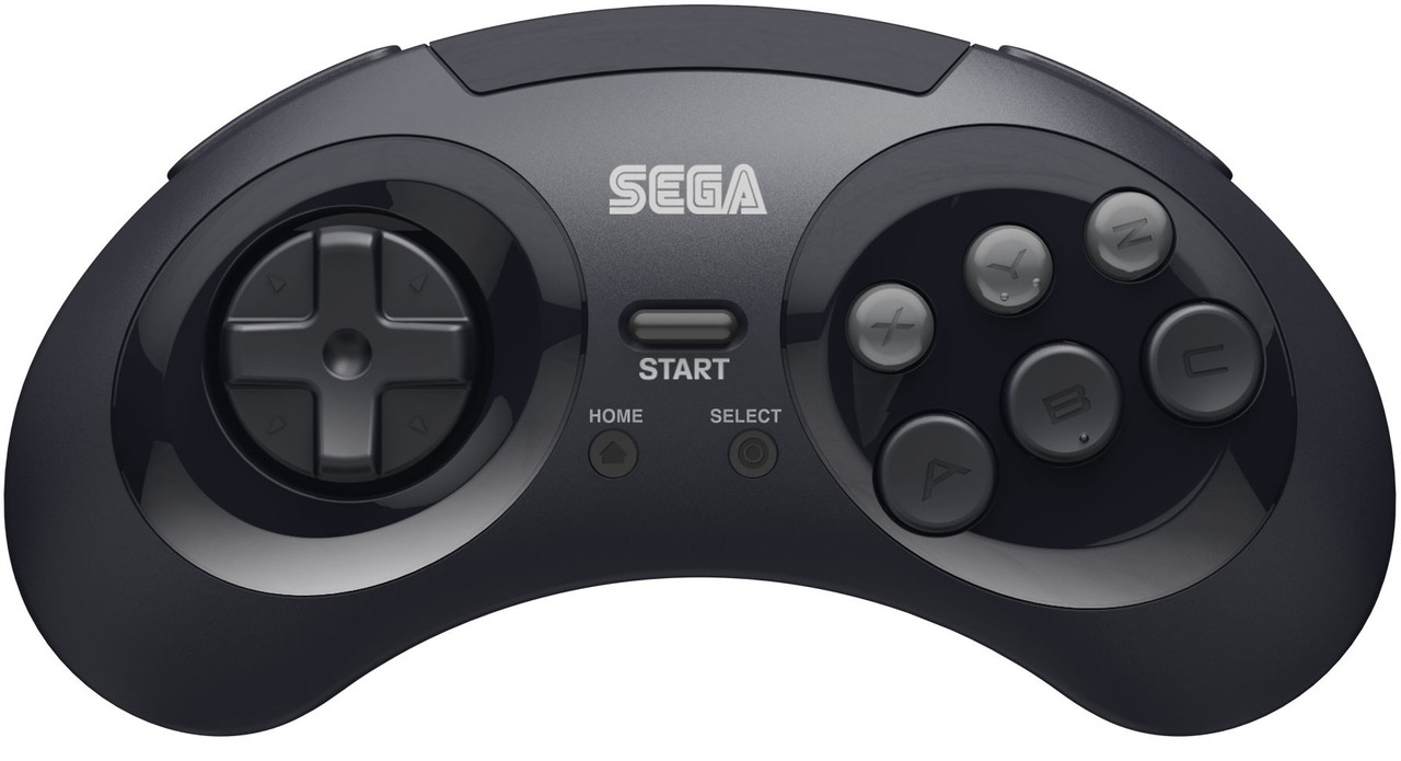 Sega Sega Genesis 8-Button USB Port Wireless Controller Black, 2.4