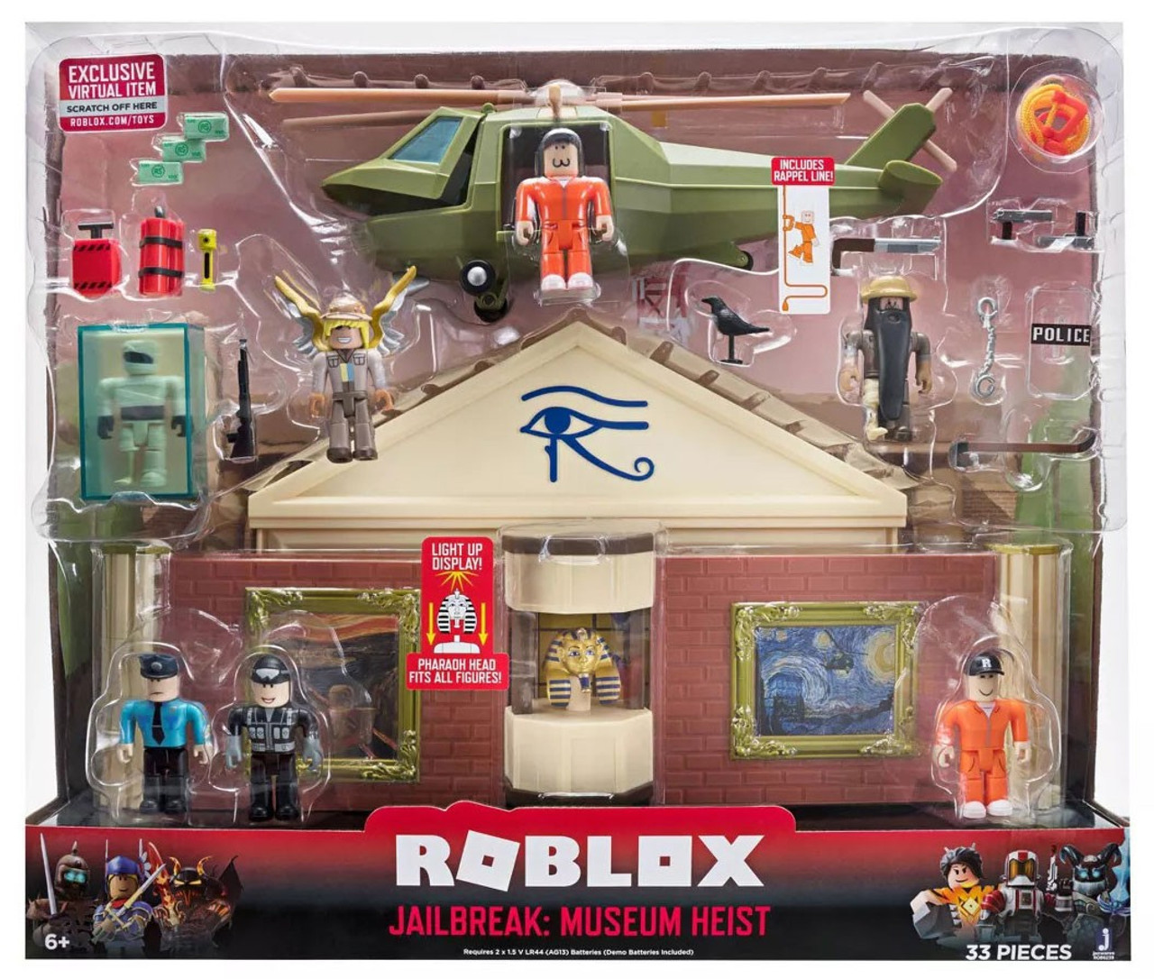Roblox Desktop Series Jailbreak Museum Heist 3 Inch Playset - roblox toy bundle includes 1 lord umberhallow figure pack