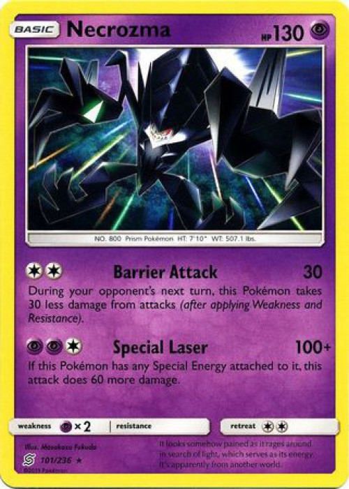 Pokemon Trading Card Game Unified Minds Single Card Rare Necrozma 101 Toywiz